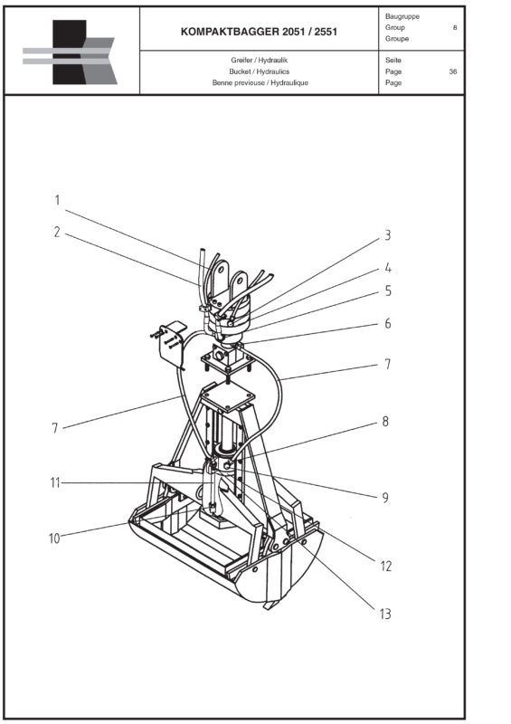 Benne previeuse Hydraulique