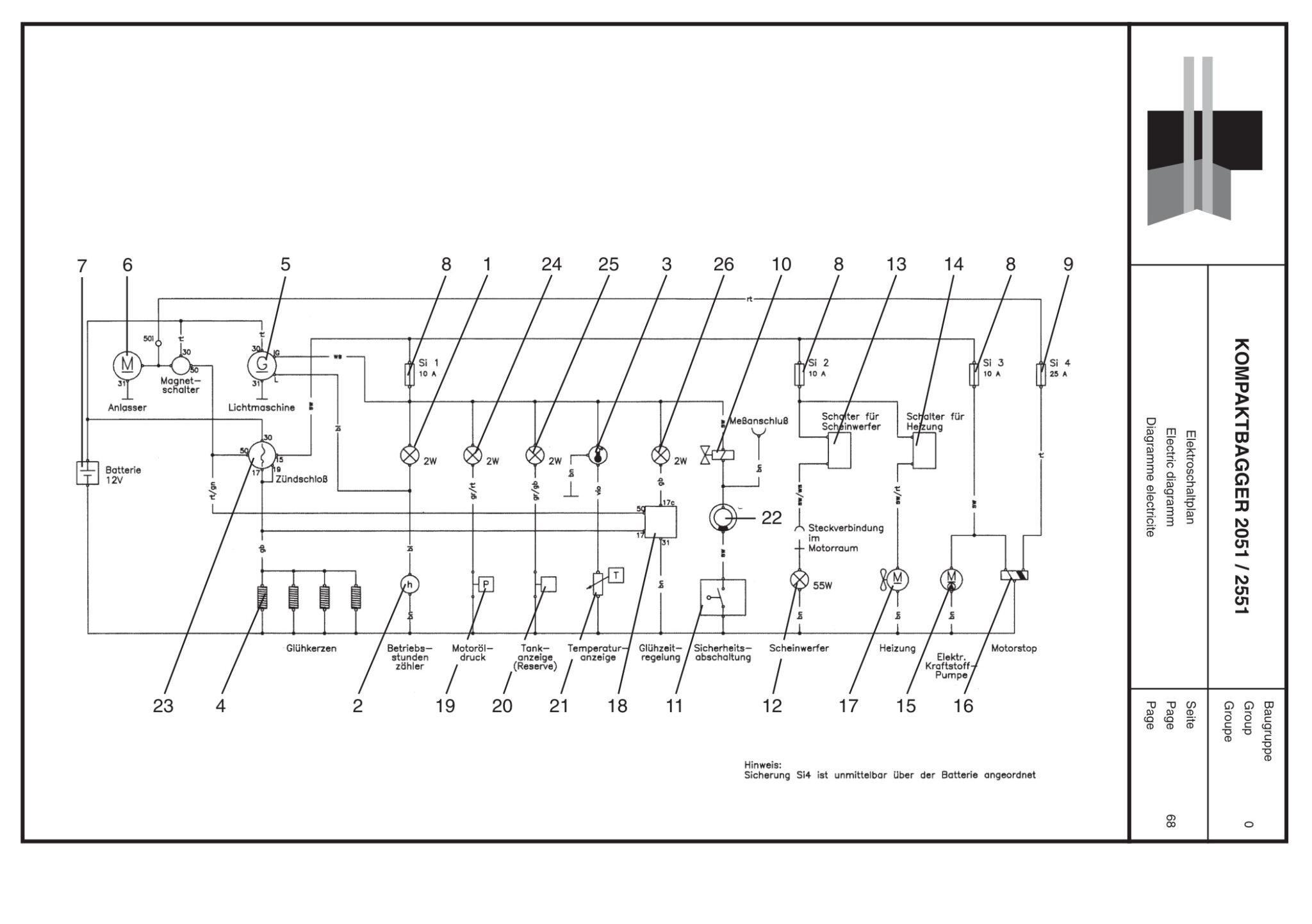 Diagramme electricite
