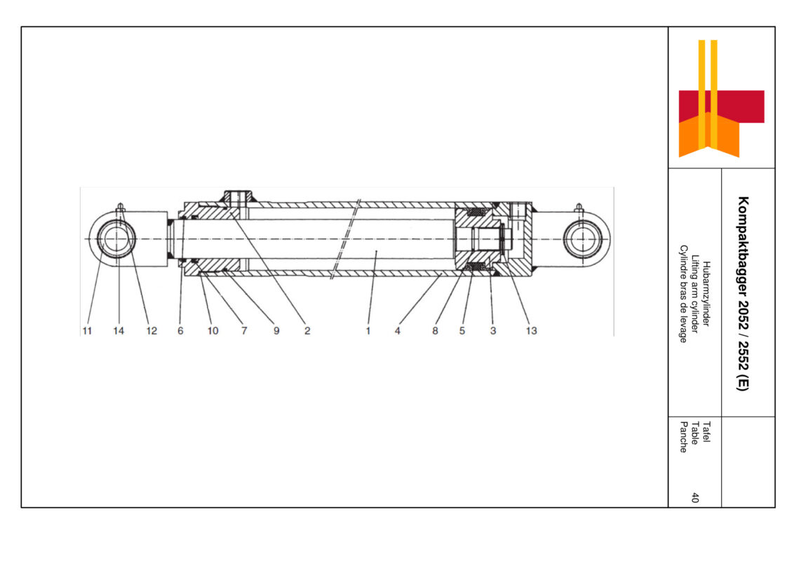 Cylindre bras de levage