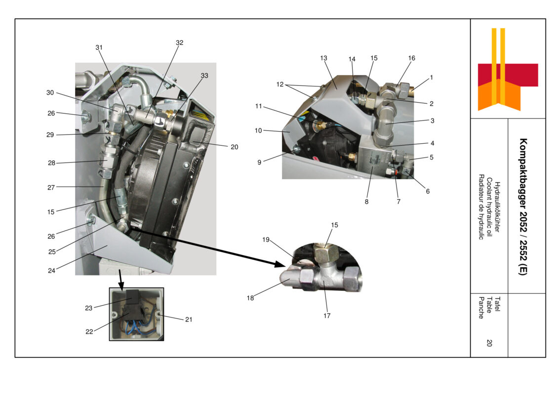 Radiateur de hydraulic